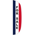 "FOR SALE" 3' x 15' Stationary Message Flutter Flag